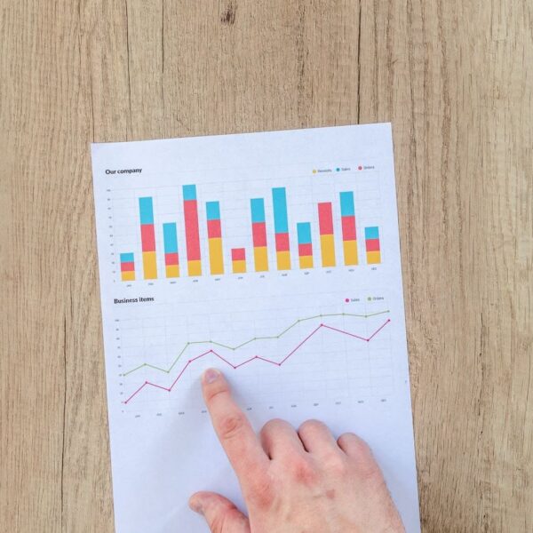 a hand on a ROI diagram